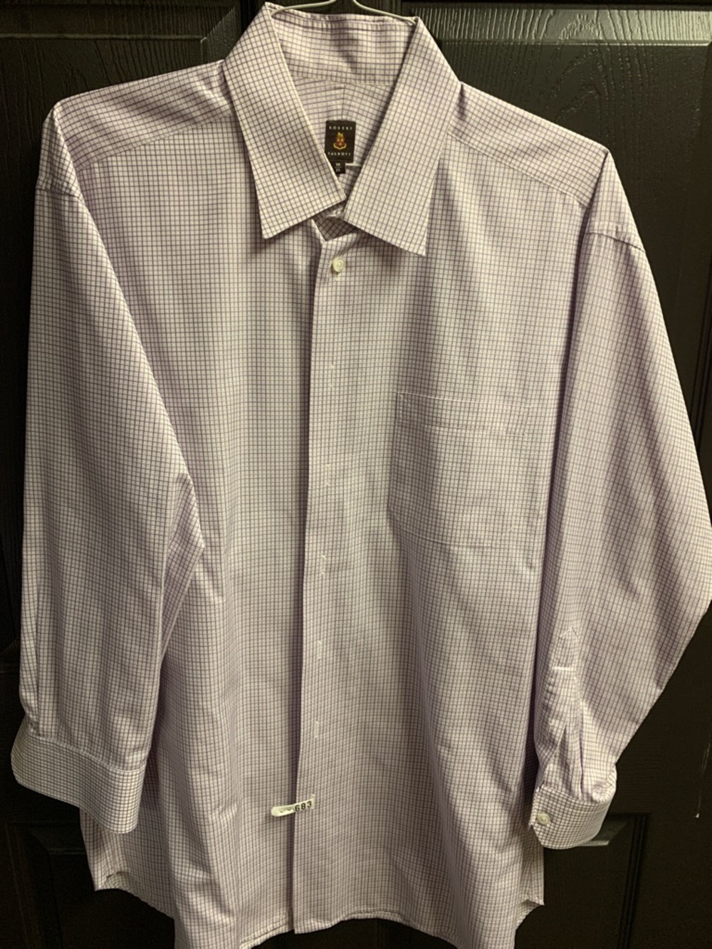Robert Talbott Lavender Micro-Check Dress Shirt 18-35
